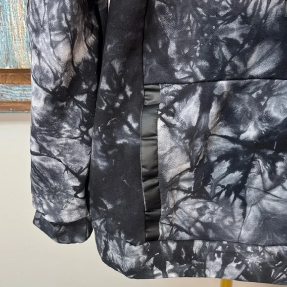 Zumba Fitness Black & Gray Tie-Dye Hoodie Sweatshirt - Picture 4 of 12